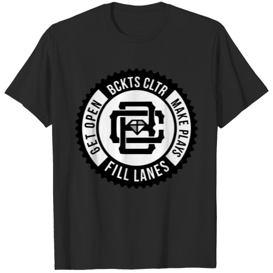 Discover BCKTS CLTR GET OPEN FILL LANES MAKE PLAYS TEE T-shirt