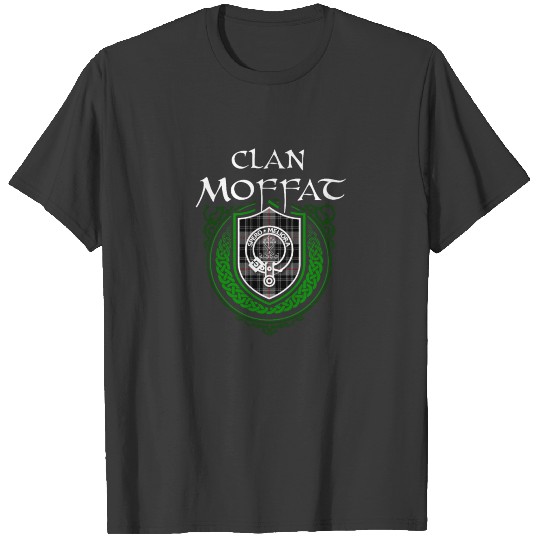 Moffat Surname Scottish Clan Tartan Crest Badge T-shirt