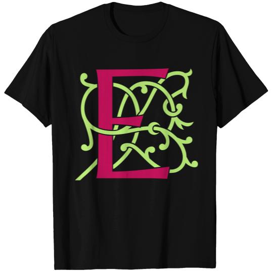 DIY FlexColor™ Monogram E • A4-2 – 2 Colors T-shirt