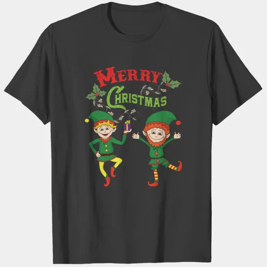 Funny Christmas Elf Elves Xmas T-shirt