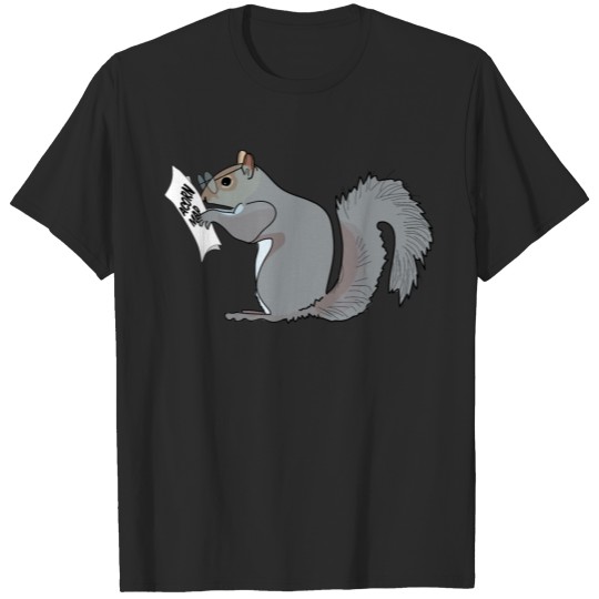 Discover Squirrel Reads Acorn Map T-shirt