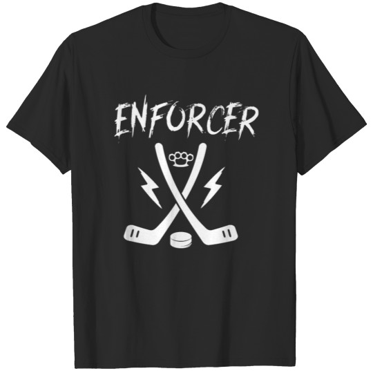 Discover Enforcer Tough Guy Ice Hockey Goon T-shirt