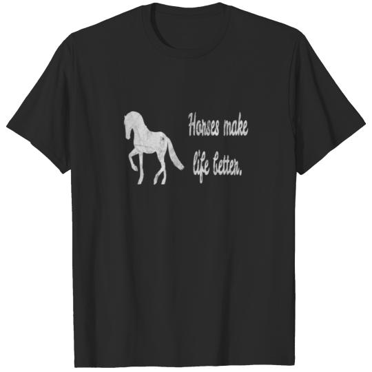 Discover Horses make life better haflinger iceland arabian T-shirt