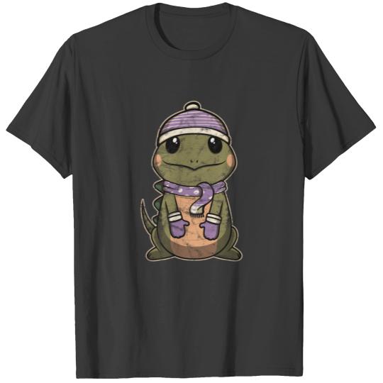 Animal Kid Iguana Vintage Christmas Gift T-shirt