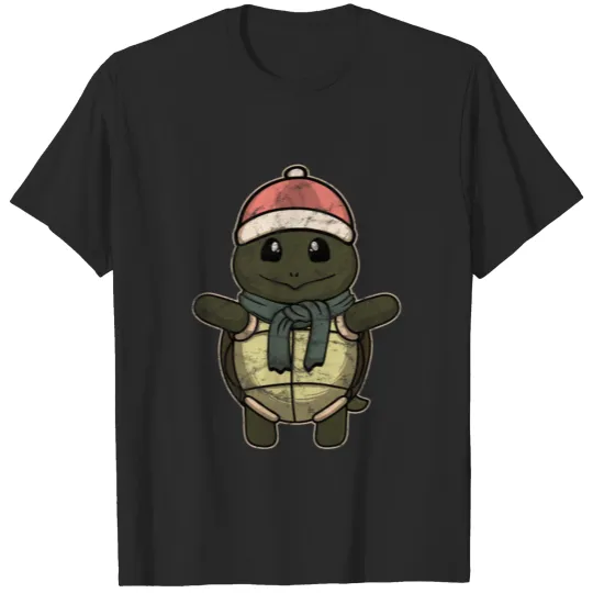 Discover Animal Child Turtle Vintage Christmas Gift T-shirt