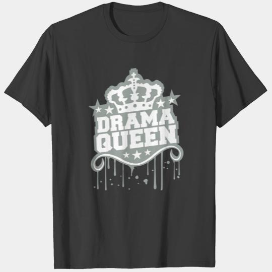 stamp graffiti drip woman drama queen princess fem T-shirt