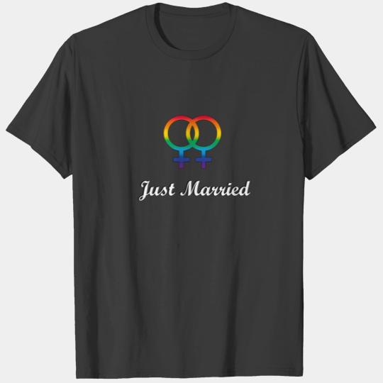 Lesbians Just Married T-shirt