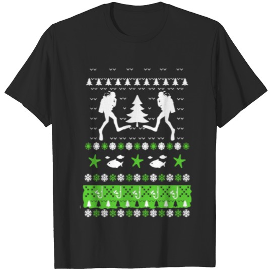 Discover Scuba Diving Ugly Christmas Sweater T-shirt