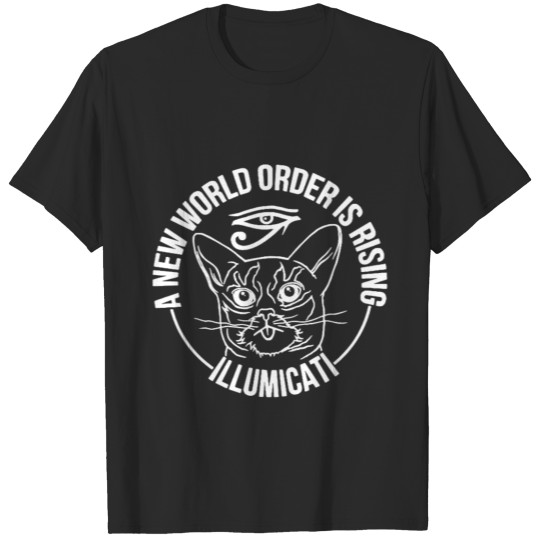 Discover Cat Illuminati Cat Funny Cat Graphic Tees Illumica T-shirt