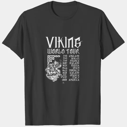 Viking world tour gift T-shirt