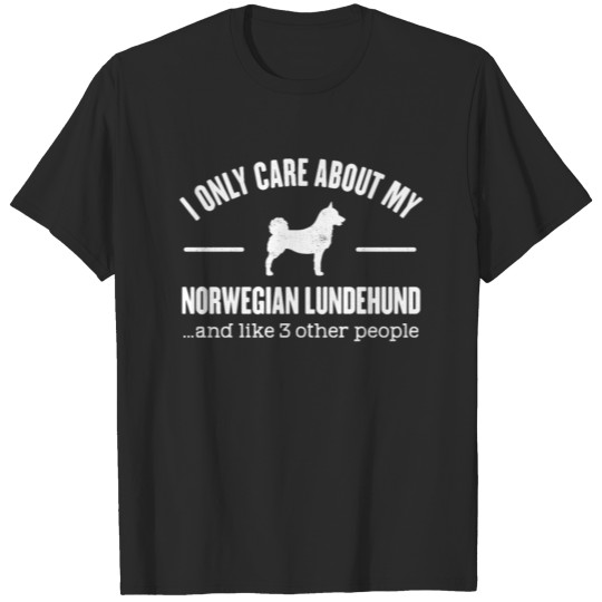 Discover Norwegian Lundehund Dog Joke T-shirt