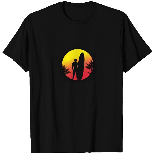 Northern California Surfing Cool Sunset Surfer T-shirt