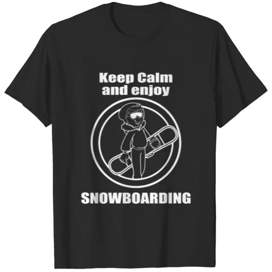 Discover Keep Calm and Enjoy Snowboarding T-shirt