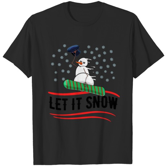 Discover Christmas Let It Snow T-shirt