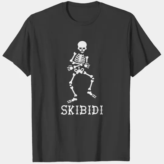 #SkibidiChallenge Skibidi meme dancing skeleton T-shirt