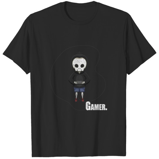 Discover Gamer Skeleton Cartoon Gaming Gamepad Console T-shirt