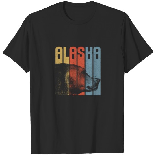 Discover Bear Alaska Retro Vintage 70’s Style Old School T-shirt