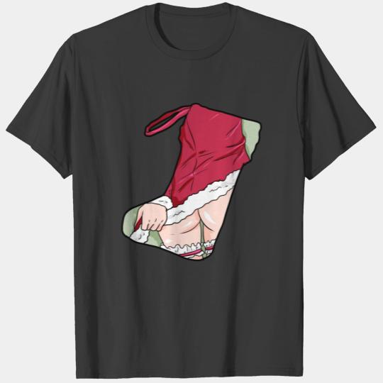 Naughty Christmas Sexy present gift girl woman T-shirt
