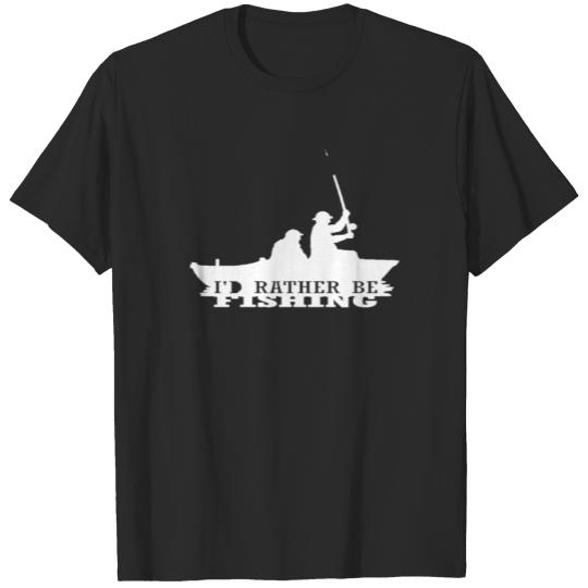 Discover I'd rather be fishing T-shirt