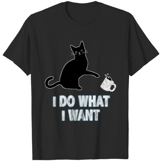 Discover funny black cute cat gift cat love T-shirt