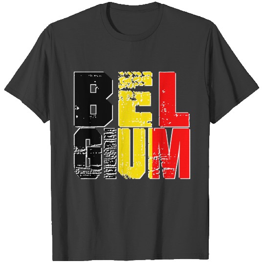 Belgium country flag Brussels chocolate T-shirt