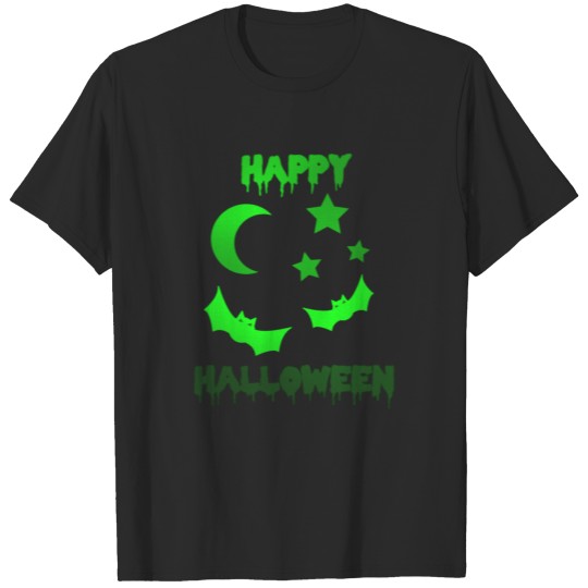 Happy Halloween Night moon stars fear T-shirt