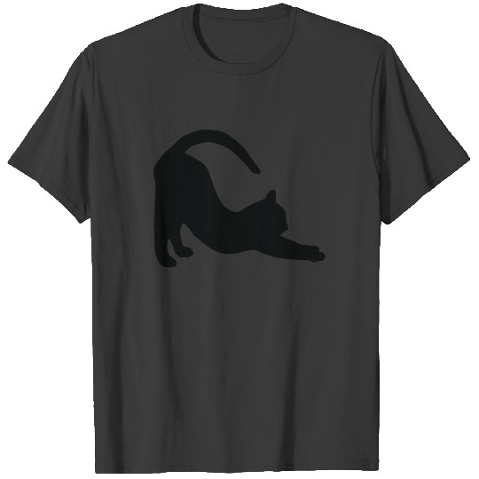 Cat Down Dog Pose Yoga Namaste OM - Sweet Fun Tee T-shirt