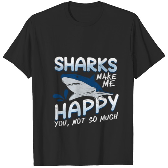 Discover White Shark Happiness Ocean Predator T-shirt