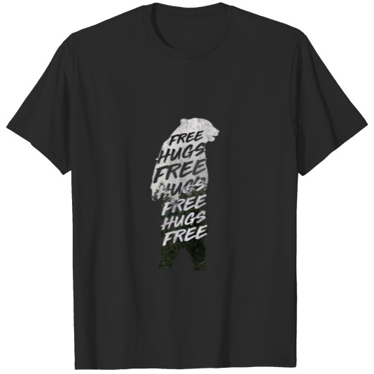 FREE HUGS / BEAR ANIMAL T-shirt