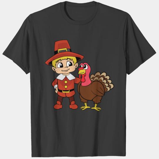 Funny Cool Cute Turkey Thanksgiving T-shirt