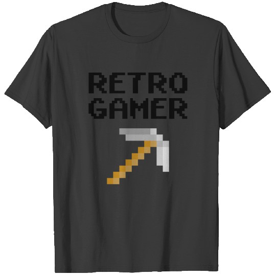 retro gamer pickaxe T-shirt