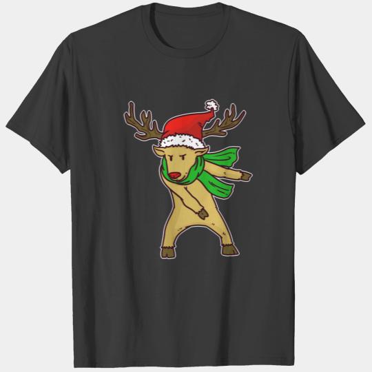 Reindeer Gift Funny Christmas Sledge T-shirt