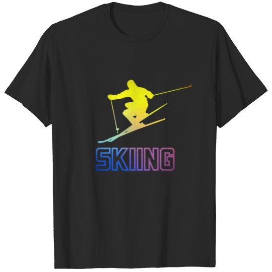 Discover Ski Pistensau Skifahrer Piste Schnee T-shirt