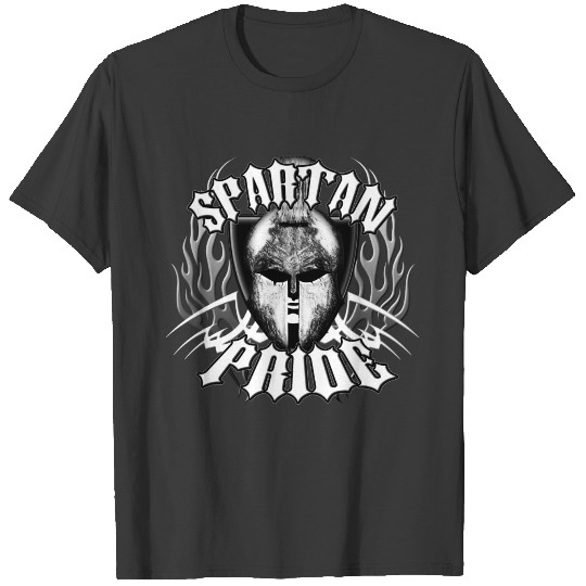 Spartan Pride School Pride Mascot Gothic Fire T-shirt