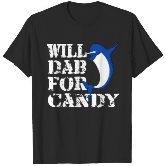 Discover Funny Halloween Narwhal Will Dab For Candy. Trick T-shirt
