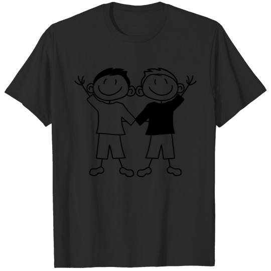 Discover team 2 friends couple brothers siblings welcome wa T-shirt