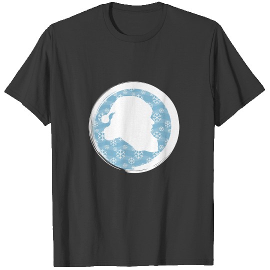 Discover Santa Claus silhouette ice Christmas present T-shirt