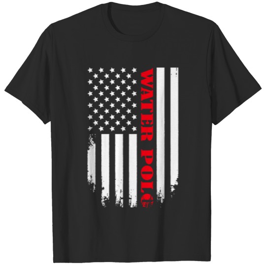 Discover Patriotic Water Polo Player - Flag T-shirt