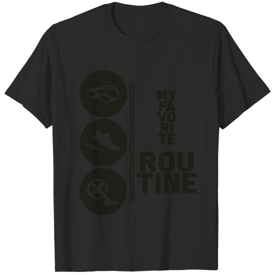 Discover Triathlon triathlete swimming cycling running gift T-shirt