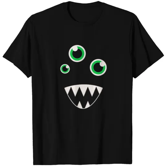 Cute Creepy Funny Monster Face Halloween Gift T-shirt