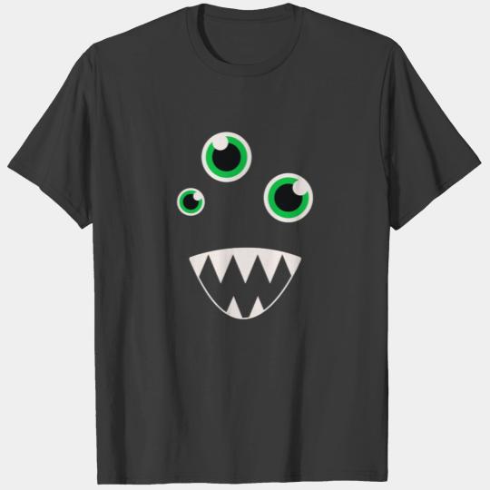 Cute Creepy Funny Monster Face Halloween Gift T-shirt