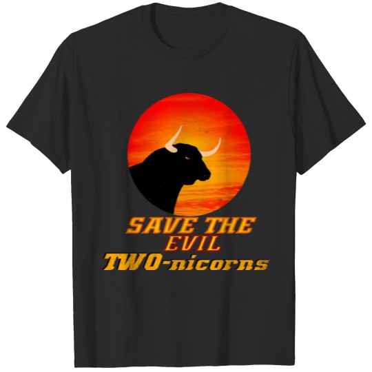 Discover SAVE the evil TWOnicorns - "The Owl Origin" T-shirt