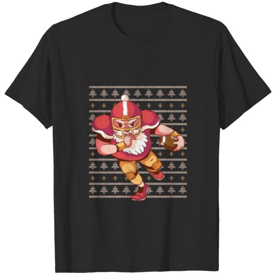 Discover Funny Santa Football - Ugly Christmas Sweater T-shirt