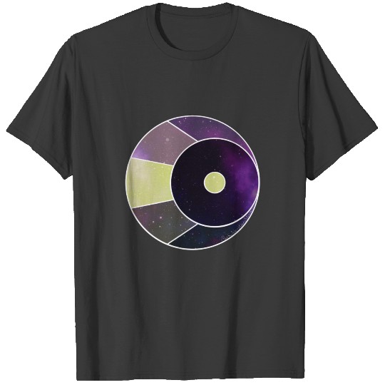 Waning Moon (purple/yellow) T-shirt