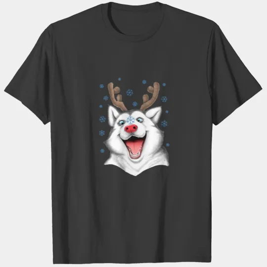 Winter Husky T Shirt By NikKor Design By Humans T-shirt