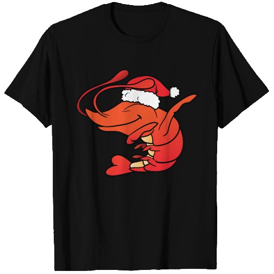 Christmas Xmas Dabbing Dab Shrimp T-shirt