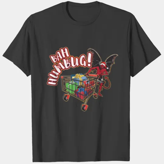 Christmas Shopping with the Devil - Bah Humbug! T-shirt