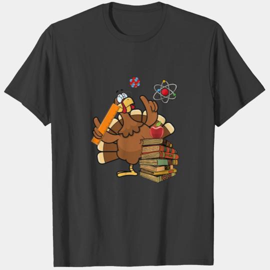 Thanksgiving Teacher Turkey Shirt Funny Feast Day T-shirt