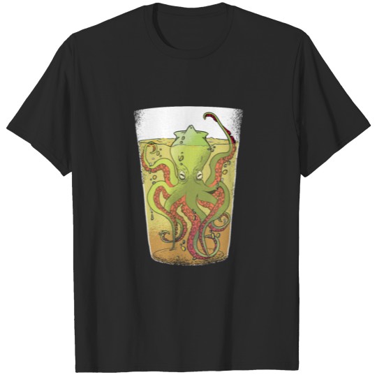 Discover Kraken In A Beer Glass T-shirt