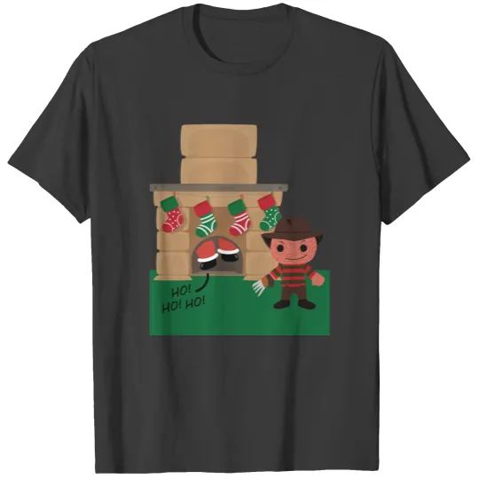 Freddy Krueger celebrates Christmas T-shirt